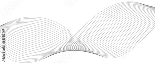 Abstract wavy grey blend technology liens background. Digital frequency track equalizer. Abstract frequency sound wave lines and twisted curve lines background. Banner design background.