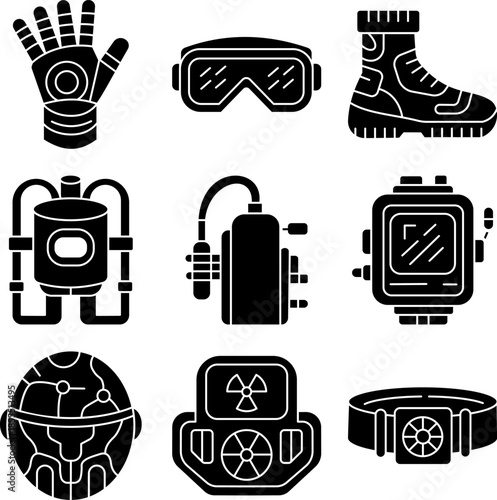 Technology Gear Solid Icons