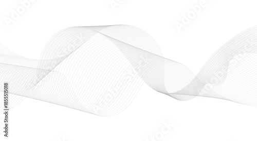 black and white wavy stripes of the pattern of black lines on white background. Abstract wave element for design. Digital frequency track equalizer. 
