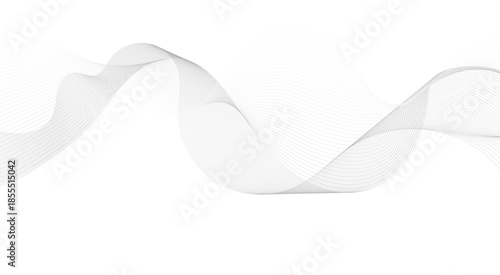 black and white wavy stripes of the pattern of black lines on white background. Abstract wave element for design. Digital frequency track equalizer. 
