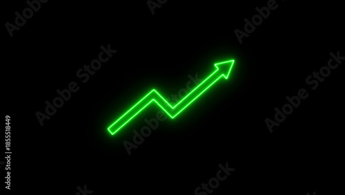 Green arrow indicating growth