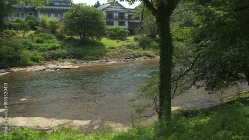 岩手県一関市 厳美渓の風景 Scenery of Genbikei Gorge, Ichinoseki City, Iwate Prefecture