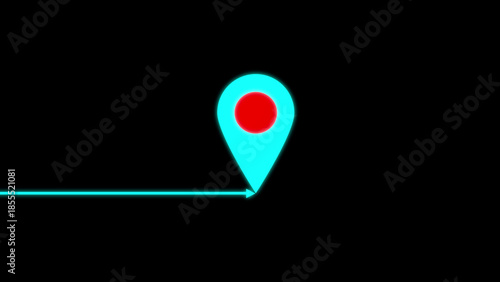 Location marker on map