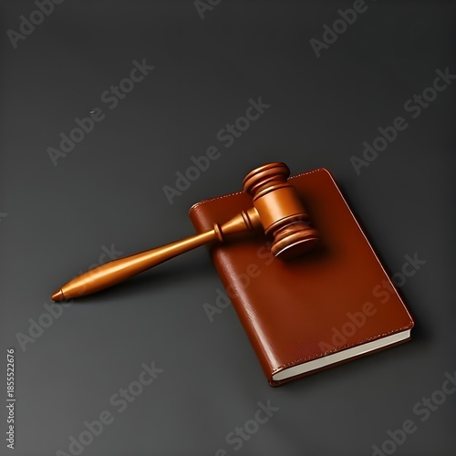 법률 판사봉과 다이어리 수첩a legal judge's book and diary