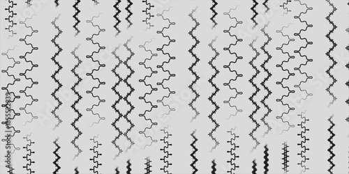 Waves line set. Line. Wave ornament pattern. Set of wavy zigzag lines elegant