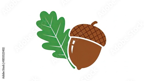 acorn with leaf