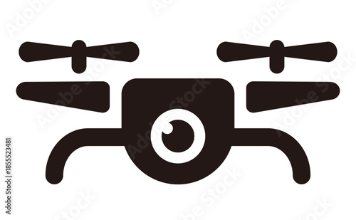 ドローンの白黒アイコン