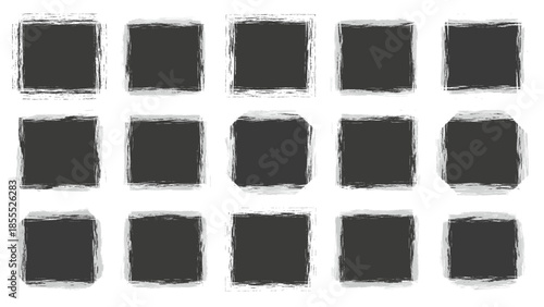 Collection of black squares arranged in grid pattern