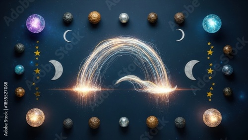 Celestial Bodies and Phases of Moon.