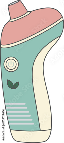 Pore Vacuum Icon | Electric Blackhead Remover Facial Skincare Device Vector Illustration