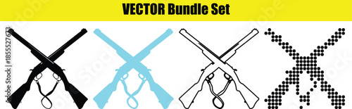 Bundle Set of Crossed Rifles