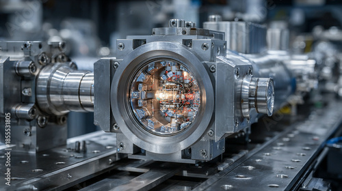 Environmental particle accelerators featuring precision magnetic arrays, controlled micro-beam conduits, vacuum-stabilized chambers, and advanced detection interfaces engineered for experimental