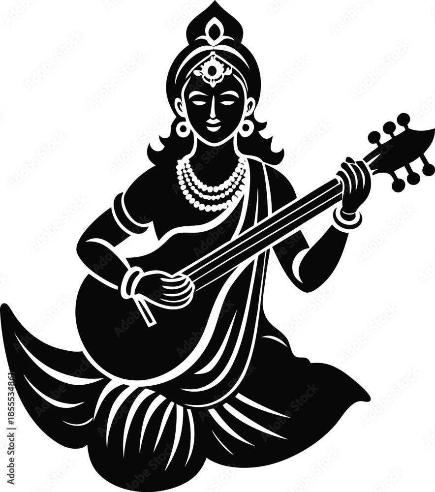 Fototapeta premium vector illustration of a rock star