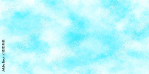 A beautiful clear summer day features a bright blue sky filled with natural fluffy white clouds creating a peaceful heaven and sunny atmosphere for a nature cloudscape background