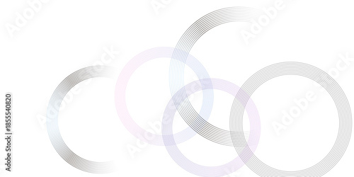 Abstract rings intertwined creating a modern, elegant, and interconnected design