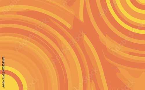 Abstract Wavy Lines in Vibrant Orange and Yellow gradient