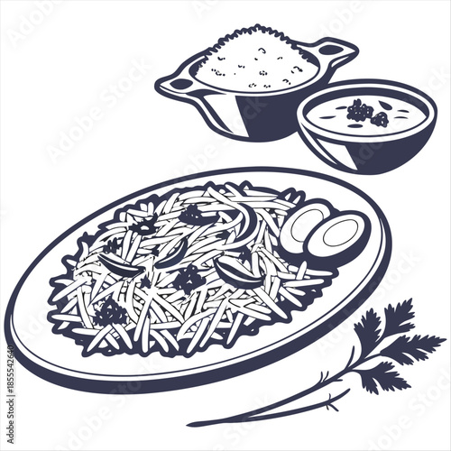 Food biryani plate meal