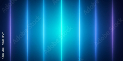 A vibrant blue abstract background features a bright glowing ray of light and smooth motion blur patterns, creating a dark yet energy-filled vector backdrop for modern digital art wallpaper design