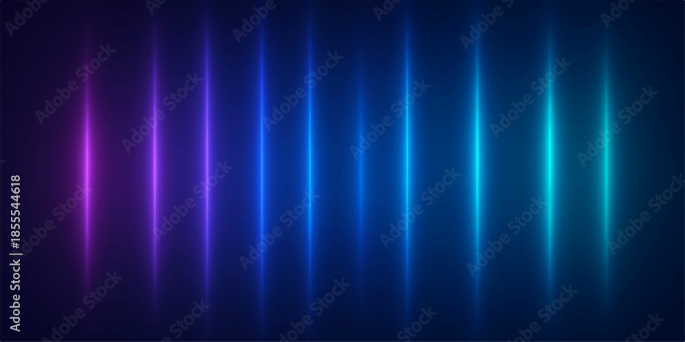 Obraz premium A dark blue abstract background features a digital motion design with glowing light waves and bright vector lines creating a vibrant space backdrop texture for a colorful wallpaper illustration