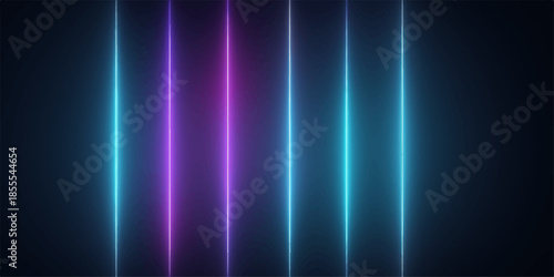 An abstract blue design featuring a bright light motion pattern with glowing rays and wave effects creates a textured backdrop of energy and shine