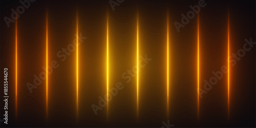 Abstract light background with glowing lines creates a vibrant motion design featuring orange fire flames and bright energy waves shining like a hot sun explosion in space