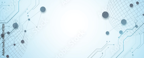 Modern abstract technology and science background concept