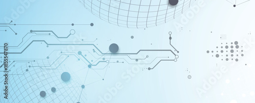 Modern abstract technology and science background concept
