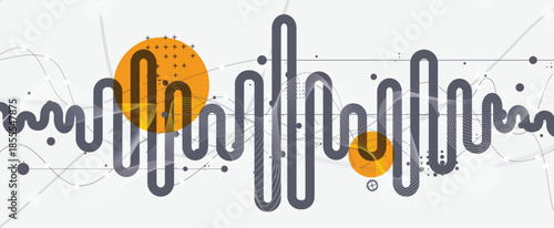 Modern abstract technology and science background concept