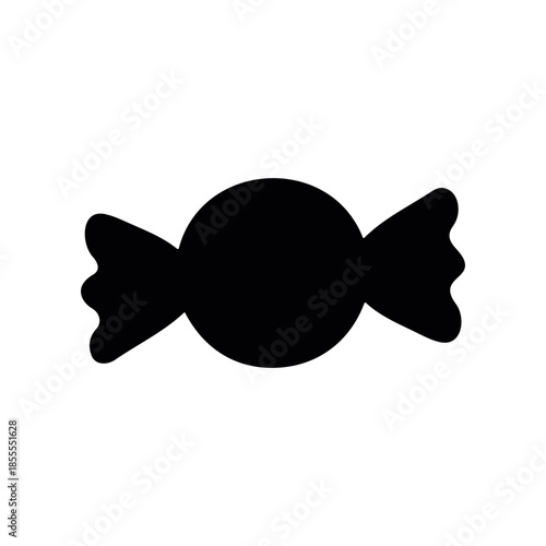 Candy silhouette vector flat illustration design.