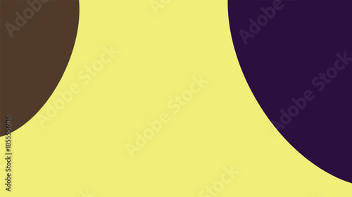 Vector illustration of a moon and stars abstract background design featuring golden curves and light patterns on a yellow wallpaper texture for a business card banner or art cover