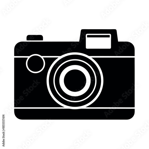 Camera With Shutter Icon Vector Illustration