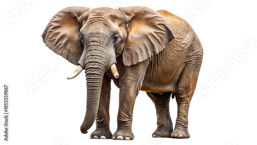 African elephant isolated on transparent background