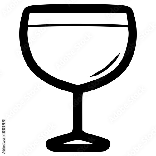 doodle glass drink illustration hand drawn outline vector
