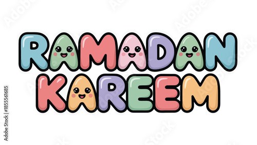 Ramadan Kareem: A festive and colorful illustration celebrating the blessed month of Ramadan, evoking a sense of joy and reflection.