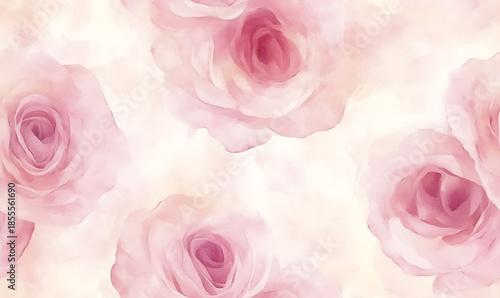 Floral or leaf pattern background suitable for wallpaper, fabric, or decorative design. Soft colors and natural style, ideal for digital and print use.