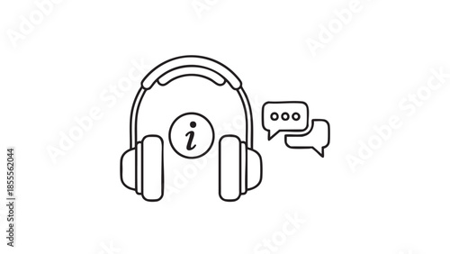 HeadphonesWithSpeechBubbleIcon