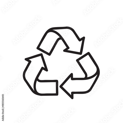 RecycleSymbolLineArtIcon