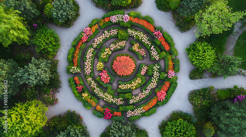 A beautiful floral scene featuring colorful and delicate flowers in a natural setting