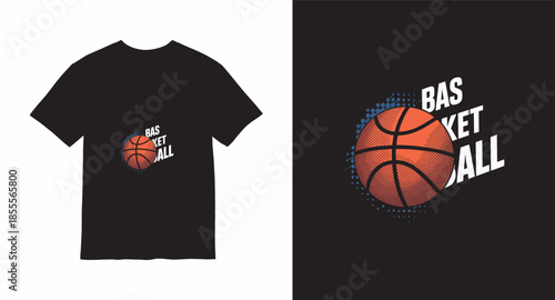 Graffiti basketball vector t-shirt design