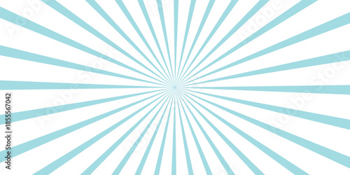 Blue sun rays background - Vector