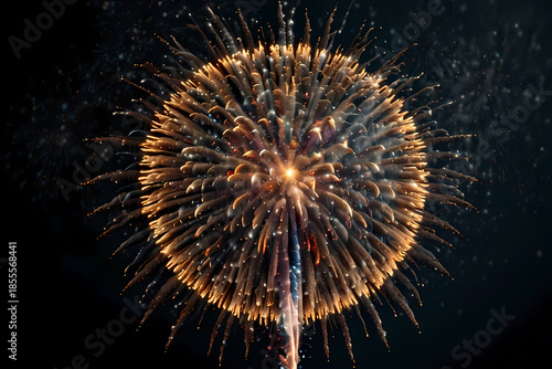 Dense firework spark explosion filling the background
