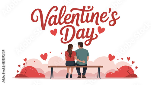 Valentine's Day Couple's Embrace: a couple is embraced and expressing love. This picture conveys affection and tenderness.