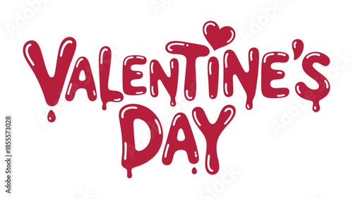 Valentine's Day Lettering: Capturing the essence of love and celebration, a vibrant lettering design proclaims Valentine's Day with an added touch of charm.