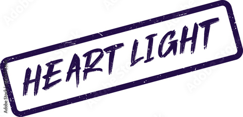 Illuminating Heart Light grunge stamp symbolizing hope and spiritual enlightenment