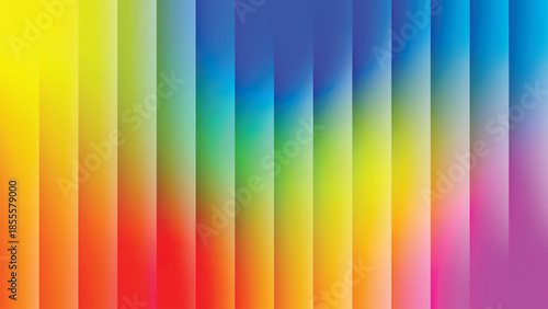 Abstract spectrum gradient vertical bars isolated on transparent background