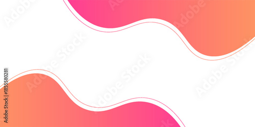 Colorful banner template with gradient color. Design with liquid form. with a combination of yellow and pink with a modern and luxurious concept