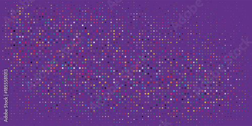 Purple Dot Randomus isolated in black background.Dot Randomus on abstract  art nice modern simple