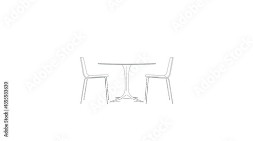 Elegant clear acrylic table and chairs set for modern interiors