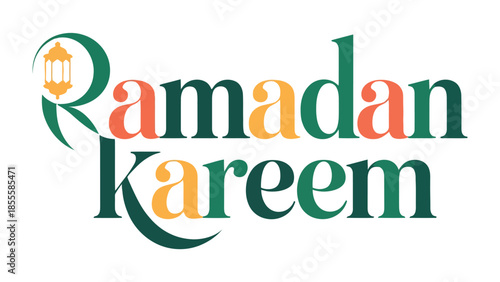 Ramadan Kareem Greetings: An elegant greeting artfully composed to convey the essence of Ramadan, featuring ornate calligraphy and warm color tones