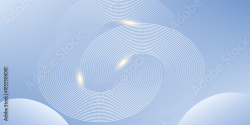 Abstract blue modern background with circle elements. Digital technology concept.